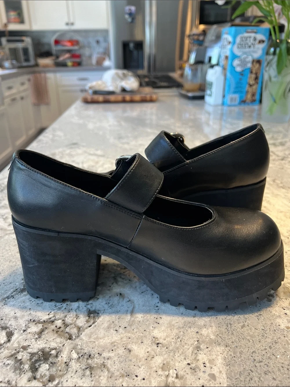 Current Mood Damnation Platform Mary Janes Black Size 8 Like New - Dolls Kill